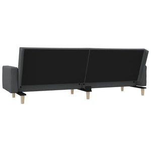 Divano Letto a 2 Posti con 2 Cuscini-Sofa Letto 2 Posti-Daybed Grigio Chiaro in Tessuto 706866
