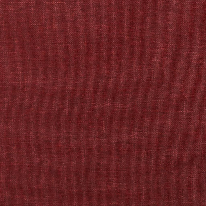 Divano Letto a 2 Posti con 2 Cuscini Rosso Vino in Tessuto 375746