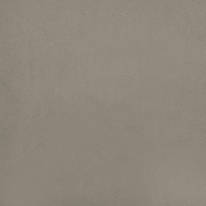 Divano Letto a 2 Posti con 2 Cuscini Grigio Chiaro in Velluto