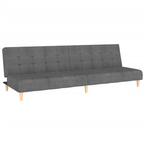 Divano Letto a 2 Posti-Sofa Letto 2 Posti-Daybed Grigio Chiaro in Tessuto 775917
