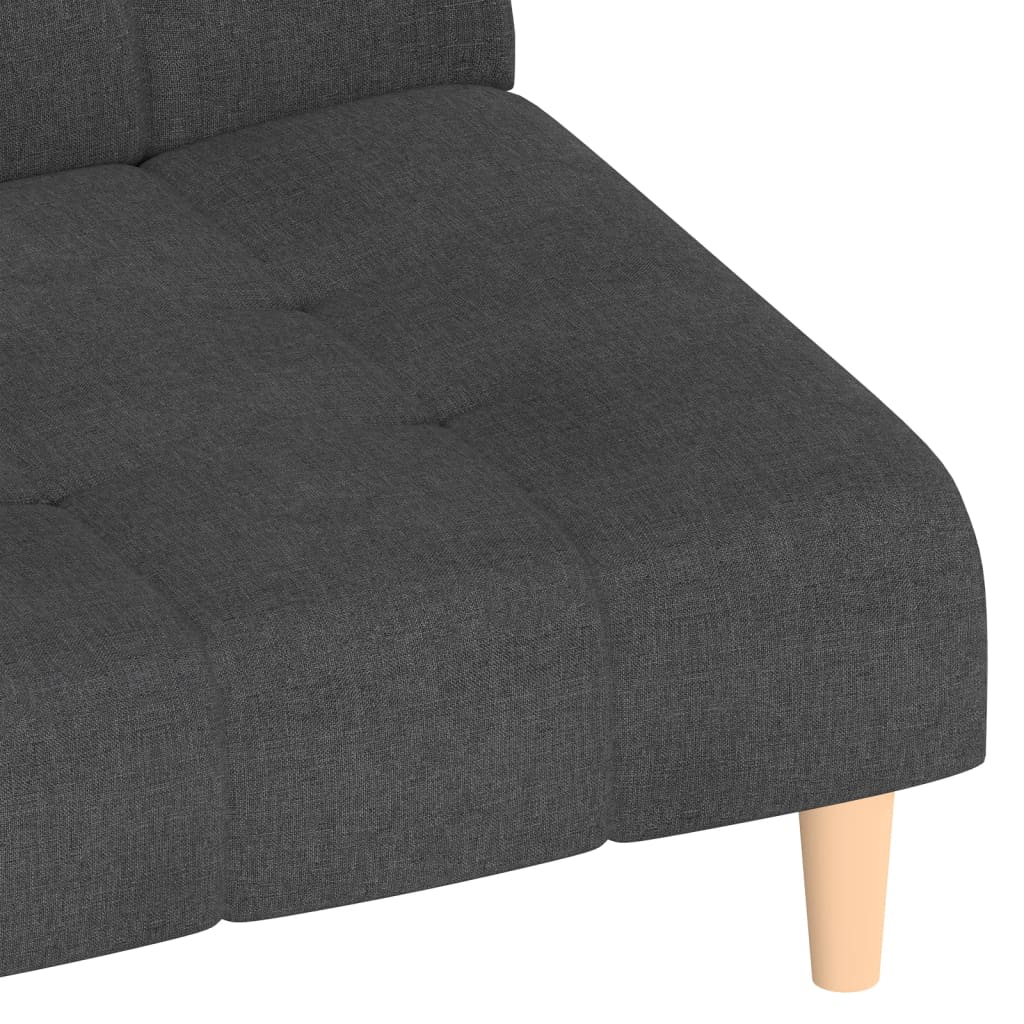Divano Letto a 2 Posti-Sofa Letto 2 Posti-Daybed Grigio Scuro in Tessuto 495418