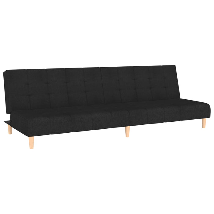 Divano Letto a 2 Posti-Sofa Letto 2 Posti-Daybed Nero in Tessuto 893127