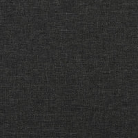 Divano Letto a 2 Posti Nero in Tessuto 375756