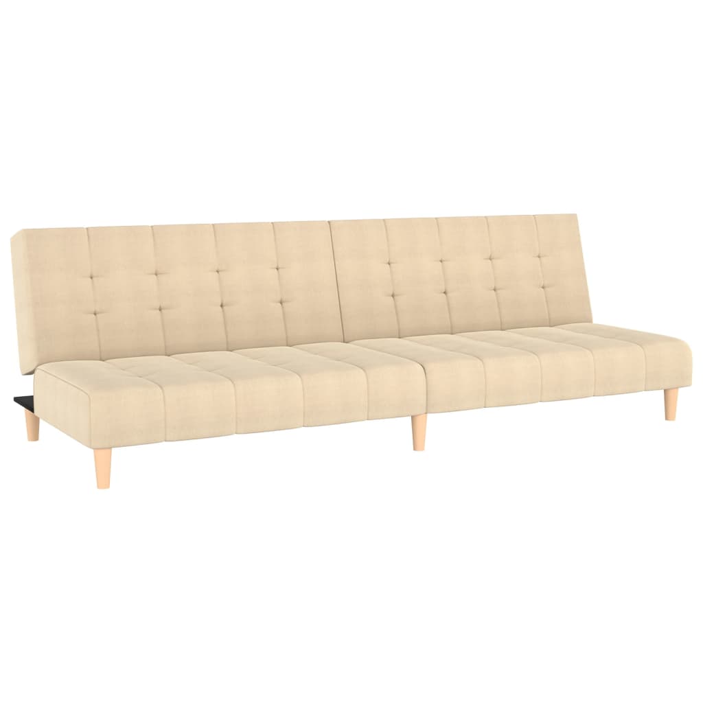Divano Letto a 2 Posti-Sofa Letto 2 Posti-Daybed Crema in Tessuto 850422