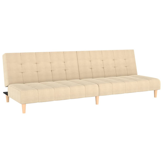 Divano Letto a 2 Posti-Sofa Letto 2 Posti-Daybed Crema in Tessuto 850422