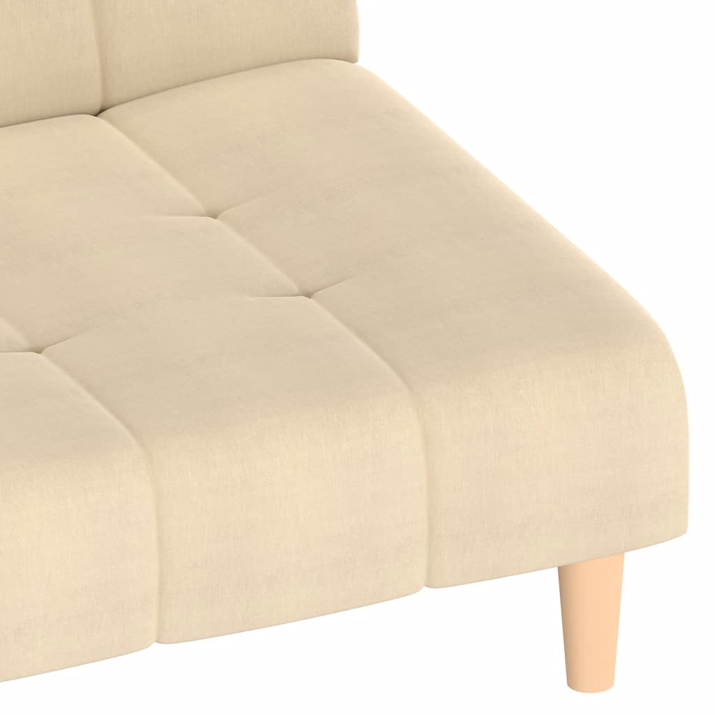 Divano Letto a 2 Posti-Sofa Letto 2 Posti-Daybed Crema in Tessuto 850422