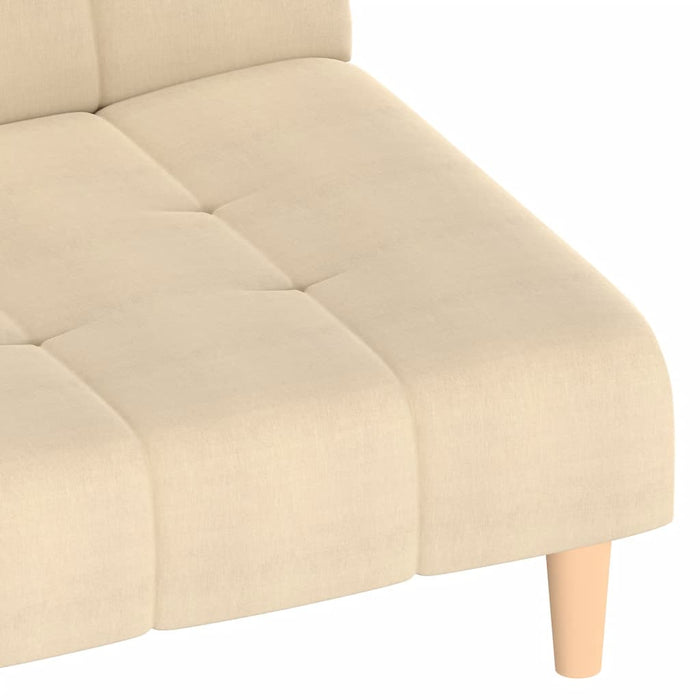 Divano Letto a 2 Posti-Sofa Letto 2 Posti-Daybed Crema in Tessuto 850422