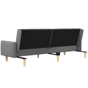 Divano Letto a 2 Posti-Sofa Letto 2 Posti-Daybed Grigio Chiaro in Tessuto 966990