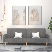 Divano Letto a 2 Posti-Sofa Letto 2 Posti-Daybed Grigio Chiaro in Tessuto 966990