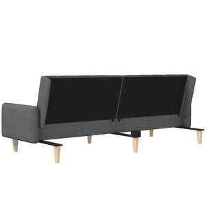 Divano Letto a 2 Posti-Sofa Letto 2 Posti-Daybed Grigio Scuro in Tessuto 717780