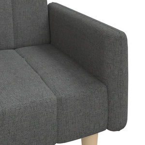 Divano Letto a 2 Posti-Sofa Letto 2 Posti-Daybed Grigio Scuro in Tessuto 717780