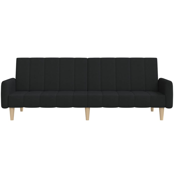 Divano Letto a 2 Posti-Sofa Letto 2 Posti-Daybed Nero in Tessuto 154643
