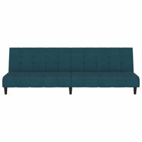 Divano Letto a 2 Posti-Sofa Letto 2 Posti-Daybed Blu in Velluto 204820