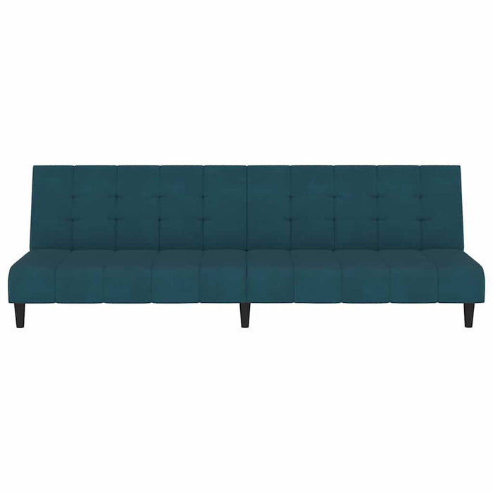 Divano Letto a 2 Posti-Sofa Letto 2 Posti-Daybed Blu in Velluto 204820