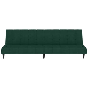 Divano Letto a 2 Posti-Sofa Letto 2 Posti-Daybed Verde Scuro in Velluto 482884