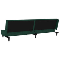 Divano Letto a 2 Posti-Sofa Letto 2 Posti-Daybed Verde Scuro in Velluto 482884