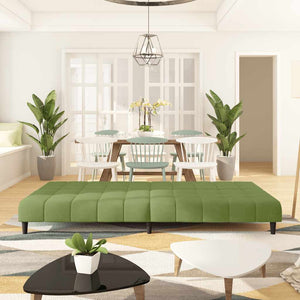 Divano Letto a 2 Posti-Sofa Letto 2 Posti-Daybed Verde Chiaro in Velluto 619244