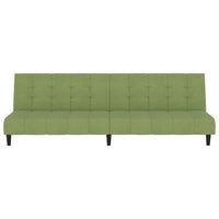 Divano Letto a 2 Posti-Sofa Letto 2 Posti-Daybed Verde Chiaro in Velluto 619244