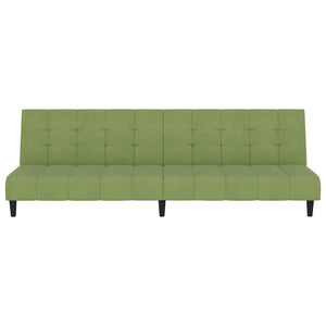 Divano Letto a 2 Posti-Sofa Letto 2 Posti-Daybed Verde Chiaro in Velluto 619244
