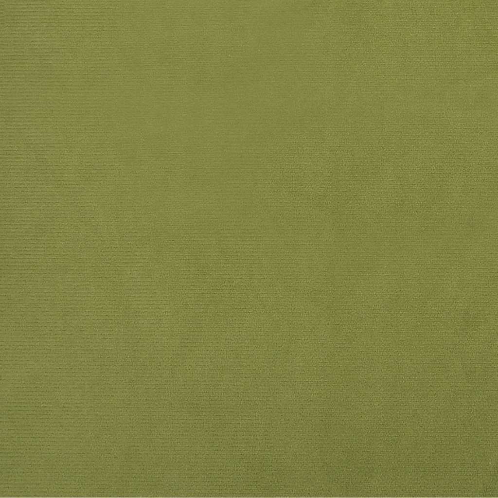 Divano Letto a 2 Posti Verde Chiaro in Velluto 375766