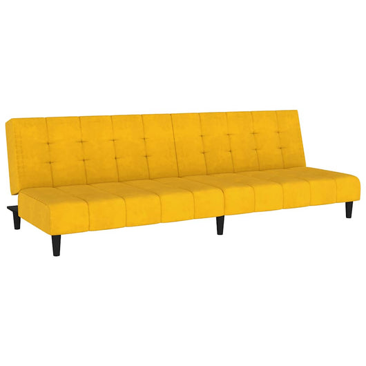 Divano Letto a 2 Posti Giallo in Vellutocod mxl 87705