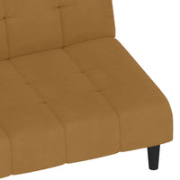 Divano Letto a 2 Posti-Sofa Letto 2 Posti-Daybed Marrone in Velluto 574396
