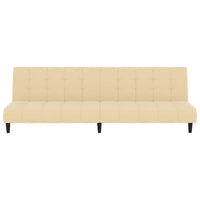 Divano Letto a 2 Posti-Sofa Letto 2 Posti-Daybed Crema in Velluto 207107