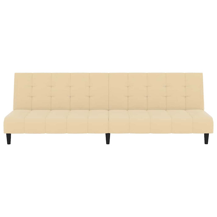 Divano Letto a 2 Posti-Sofa Letto 2 Posti-Daybed Crema in Velluto 207107