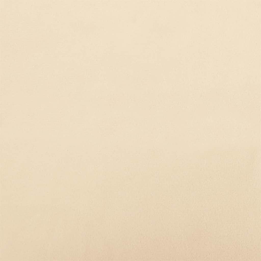 Divano Letto a 2 Posti Crema in Velluto 375772