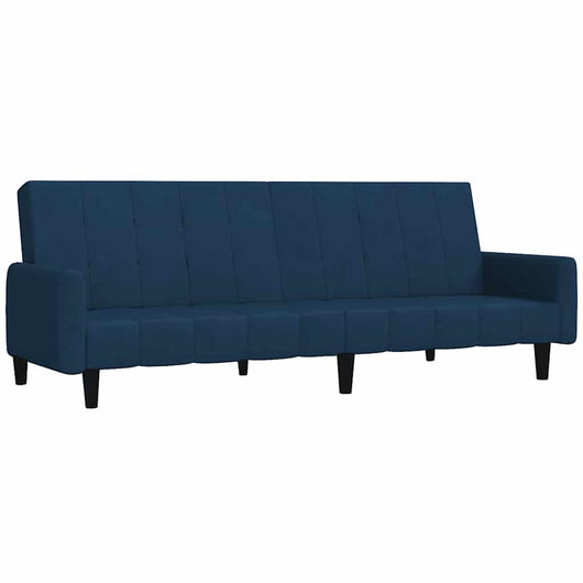 Divano Letto a 2 Posti Blu in Velluto 375773