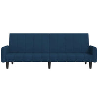 Divano Letto a 2 Posti Blu in Velluto 375773