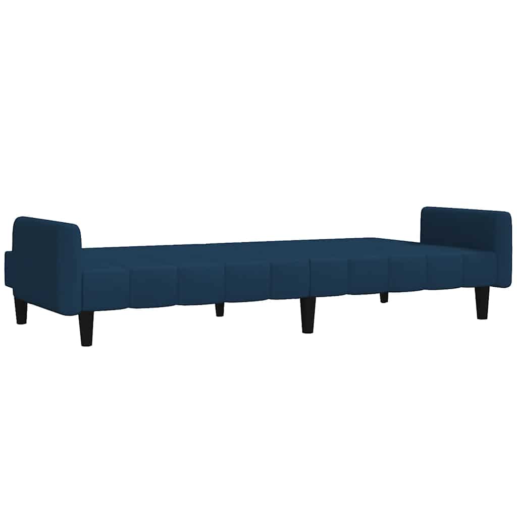 Divano Letto a 2 Posti-Sofa Letto 2 Posti-Daybed Blu in Velluto 980322