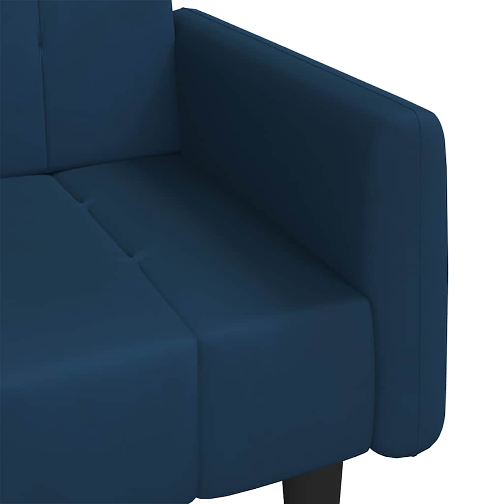 Divano Letto a 2 Posti-Sofa Letto 2 Posti-Daybed Blu in Velluto 980322