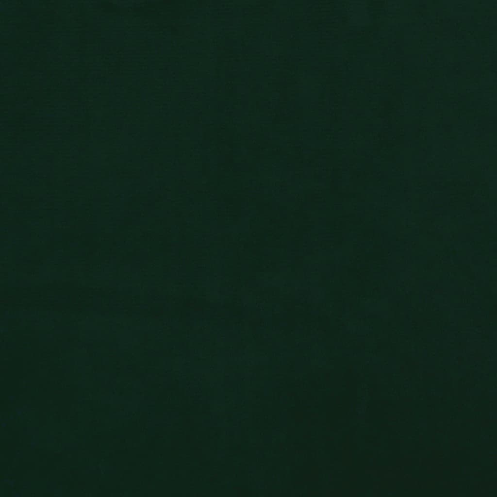 Divano Letto a 2 Posti Verde Scuro in Velluto 375776