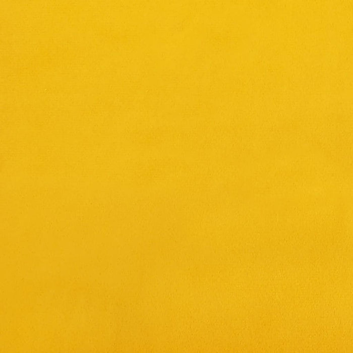 Divano Letto a 2 Posti Giallo in Velluto 375781