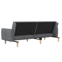 Divano Letto a 2 Posti-Sofa Letto 2 Posti-Daybed Grigio Chiaro in Tessuto 513318