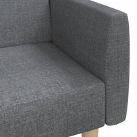 Divano Letto a 2 Posti-Sofa Letto 2 Posti-Daybed Grigio Chiaro in Tessuto 513318