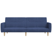 Divano Letto a 2 Posti-Sofa Letto 2 Posti-Daybed Blu in Tessuto 948188