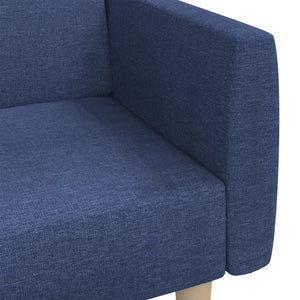 Divano Letto a 2 Posti-Sofa Letto 2 Posti-Daybed Blu in Tessuto 948188
