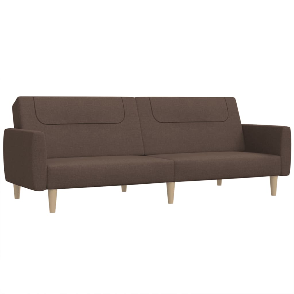 Divano Letto a 2 Posti-Sofa Letto 2 Posti-Daybed Tortora in Tessuto 413400