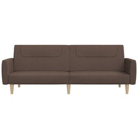Divano Letto a 2 Posti-Sofa Letto 2 Posti-Daybed Tortora in Tessuto 413400