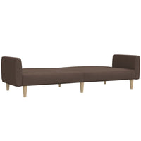 Divano Letto a 2 Posti-Sofa Letto 2 Posti-Daybed Tortora in Tessuto 413400