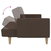Divano Letto a 2 Posti-Sofa Letto 2 Posti-Daybed Tortora in Tessuto 413400