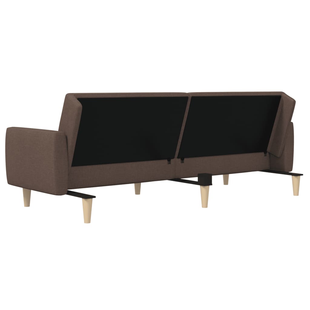 Divano Letto a 2 Posti-Sofa Letto 2 Posti-Daybed Tortora in Tessuto 413400