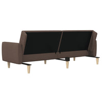 Divano Letto a 2 Posti-Sofa Letto 2 Posti-Daybed Tortora in Tessuto 413400