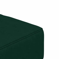 Divano Letto a 2 Posti con 2 Cuscini-Sofa Letto 2 Posti-Daybed Verde Scuro in Velluto 990496