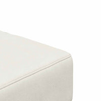 Divano Letto a 2 Posti con 2 Cuscini-Sofa Letto 2 Posti-Daybed Crema in Velluto 915868