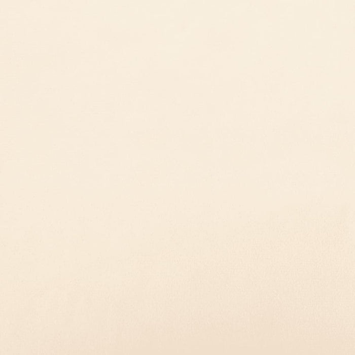 Divano Letto a 2 Posti con 2 Cuscini Crema in Velluto 375823