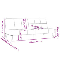 Divano Letto a 2 Posti in Tessuto