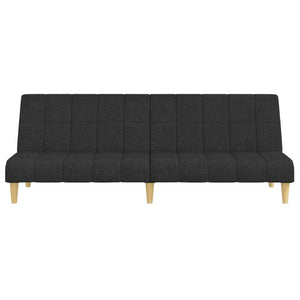 Divano Letto a 2 Posti-Sofa Letto 2 Posti-Daybed Nero in Tessuto 606390